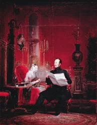 Lo zarevic Alessandro (1818-81) e sua moglie Maria Alexandrovna, 1845
